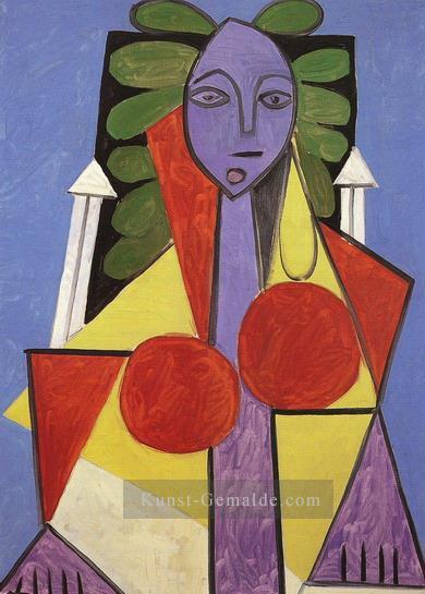 Frau dans un fauteuil Francoise Gilot 1946 kubist Pablo Picasso Ölgemälde